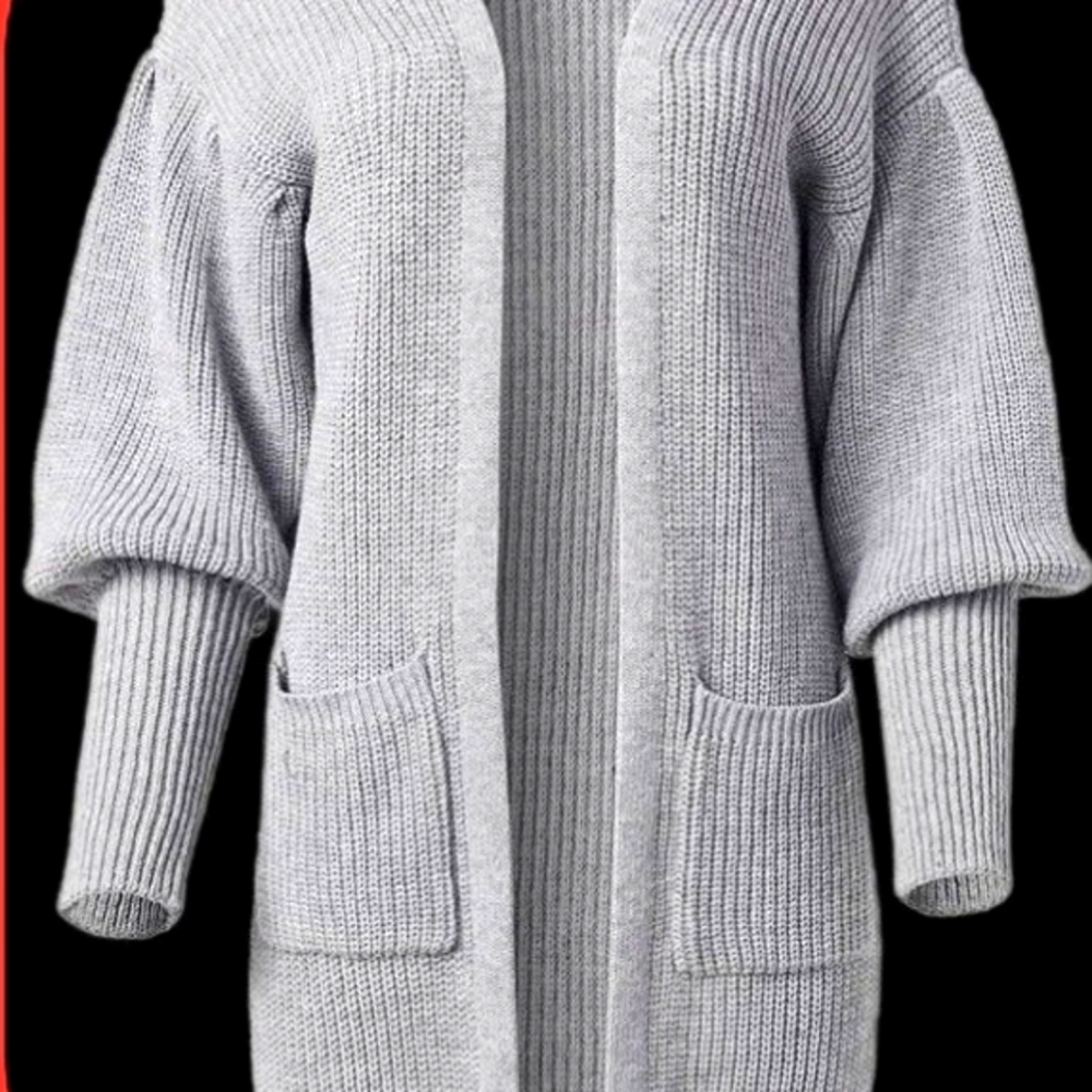 VENUS Women's Stylish Dove Gray Cardigan